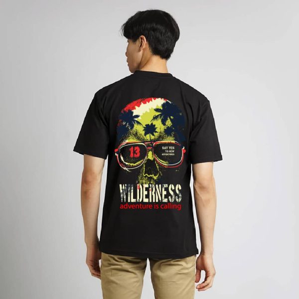 Men's Adventure Calling Back Print T-shirt
