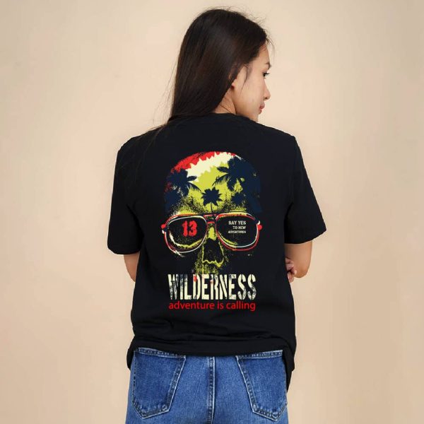 Adventure Calling Back Print Graphic T-shirt