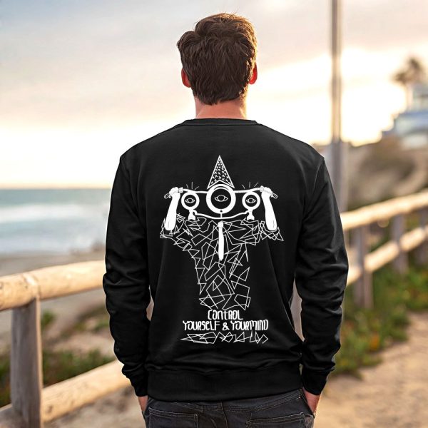 Control Yourself Men's Black Sweatshirt