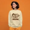 Women’s Beige Cotton Sweatshirt – Friends Print