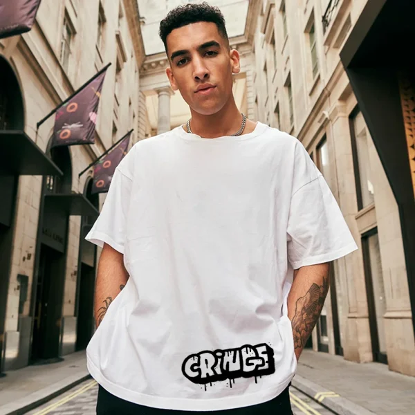 White Oversized T-shirt Men