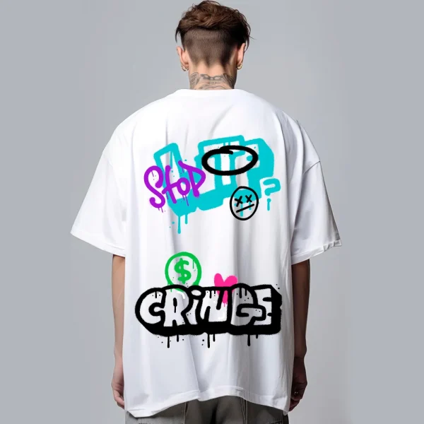 White Oversized T-shirt Men